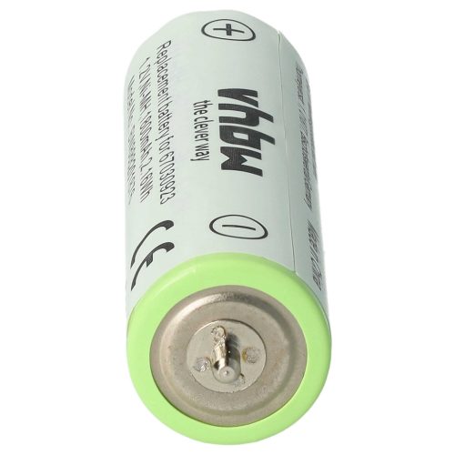 Electric Razor 2x Battery replaces Braun 67030923, HR-AAUV, 7030923, 67030834, 67030165 - 1800 mAh 1.2 V NiMH