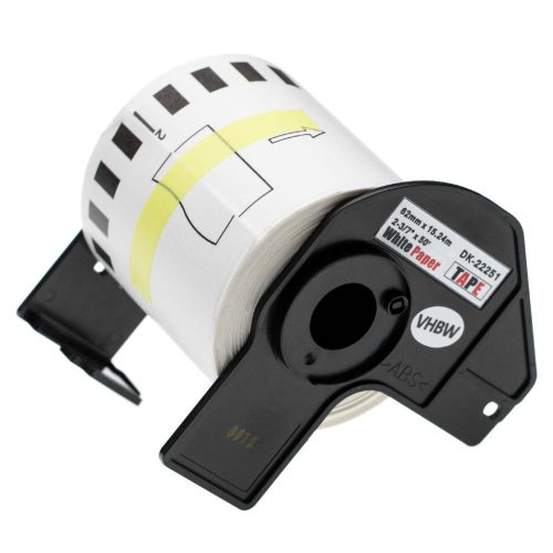 VHBW Brother DK-22251 Label - 62mm x 15.24m + Holder