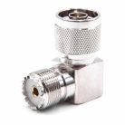 VHBW Koaxialadapter N Stecker SL-16 Buchse - HF Adapter, Rechtwinklig