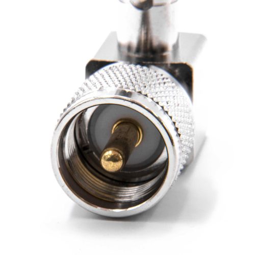 VHBW Koaxialadapter UHF PL Stecker - BNC Buchse - 50 Ohm