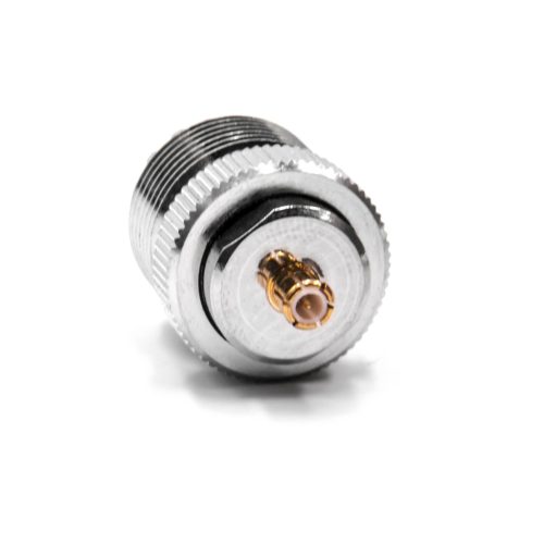 VHBW Koaxialadapter MCX Stecker - UHF PL-259 Buchse - HF Adapter