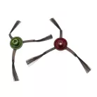 VHBW Ecovacs 2x Side Brush Set, Red/Green