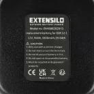 VHBW Electric Tool Battery 2 607 335 261, 2 60 7335 249 - 3300 mAh 12 V NiMH