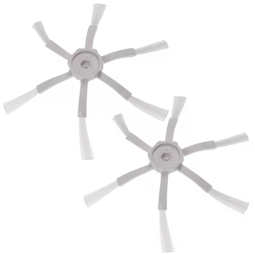 VHBW Side Brush for Xiaomi, Xiaowa, Roborock S5 Max Robot Vacuum - 6-Arm, White