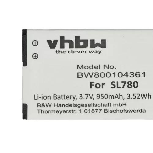 VHBW Battery Siemens S30852-D2152-X1, 4250366817255 - 950 mAh 3.7 V Li-Ion