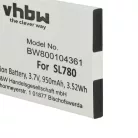 VHBW Battery Siemens S30852-D2152-X1, 4250366817255 - 950 mAh 3.7 V Li-Ion