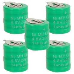 VHBW Battery 4/V15H - 20 mAh 4.8 V NiMH