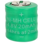 VHBW Battery 4/V15H - 20 mAh 4.8 V NiMH