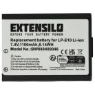 VHBW Camera Battery LP-E10 - 1100 mAh 7.4 V Li-Ion