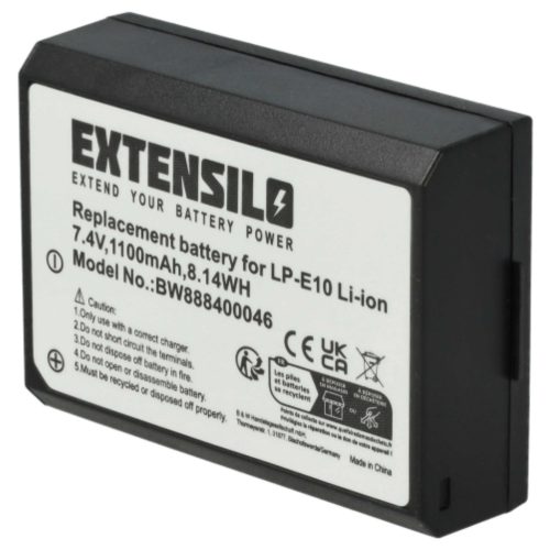 VHBW Camera Battery LP-E10 - 1100 mAh 7.4 V Li-Ion