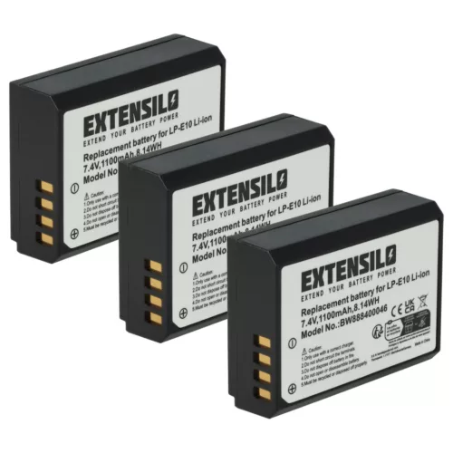 VHBW Kamera Akku Canon LP-E10 - 1100 mAh 7,4 V Li-Ion