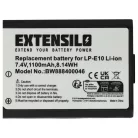 VHBW Kamera Akku Canon LP-E10 - 1100 mAh 7,4 V Li-Ion