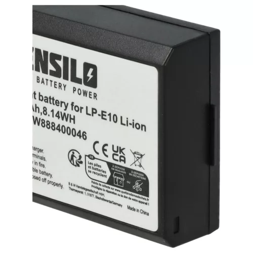 VHBW Kamera Akku Canon LP-E10 - 1100 mAh 7,4 V Li-Ion