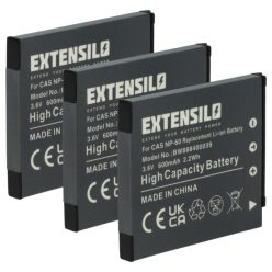 VHBW Akku für Casio NP-60 - 600 mAh 3,7 V Li-Ion