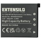 VHBW Akku für Casio NP-60 - 600 mAh 3,7 V Li-Ion