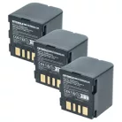 VHBW Kamera Akku JVC BN-VF707, BN-VF707U, BN-VF714, BN-VF714U, BN-VF733, BN-VF733U - 1500 mAh 7,4 V Li-Ion