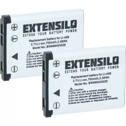 2x Battery replaces BenQ DLI216 - 700mAh, 3.7V, Li-Ion