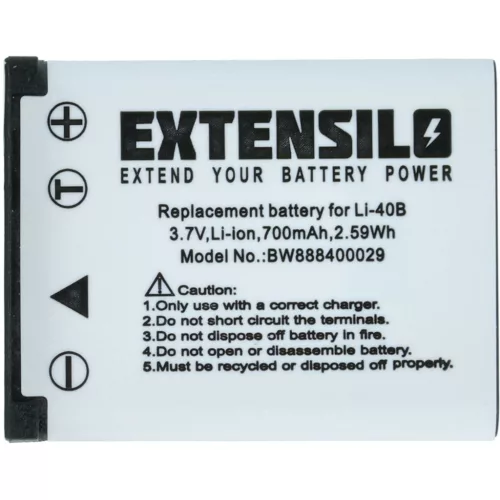 2x Battery replaces BenQ DLI216 - 700mAh, 3.7V, Li-Ion