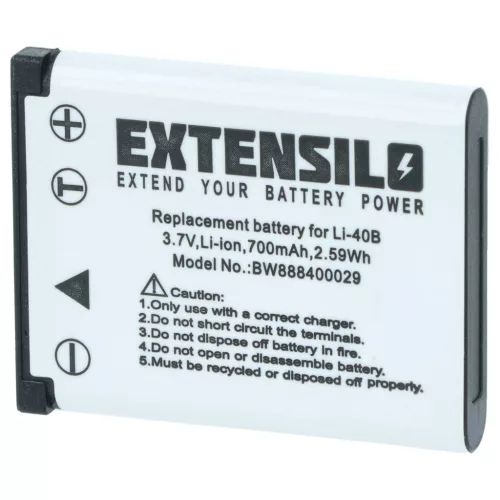 3x Akku ersetzt BenQ DLI216 - 700mAh, 3.7V, Li-Ion