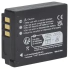 VHBW Camera Battery CGA-S007E, CGA-S007A/B, CGA-S007, CGA-S007A/1B - 1000 mAh 3.7 V Li-Ion
