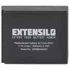 VHBW Camera Battery CGA-S007E, CGA-S007A/B, CGA-S007, CGA-S007A/1B - 1000 mAh 3.7 V Li-Ion
