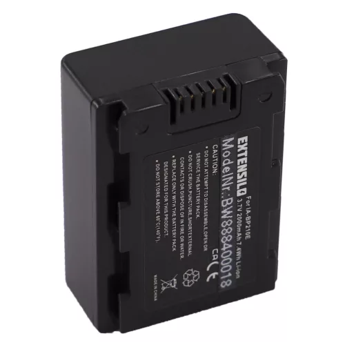 VHBW Kamera Akku IA-BP210E, CS-BP120E, IA-BP210 - 2000 mAh 3,7 V Li-Ion