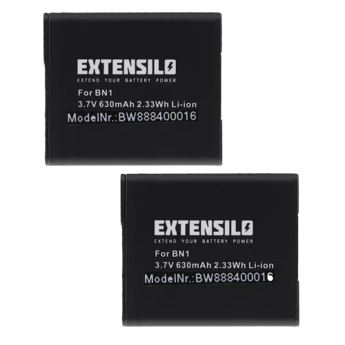 VHBW Camera Battery NP-BN1 - 630 mAh 3.7 V Li-Ion