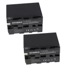 2x Battery replaces Sony NP-730, NP-F550, NP-530, NP-930, NP-F530, NP-F330, NP-F570 - 6600mAh, 7.4V, Li-Ion
