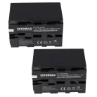 2x Battery replaces Grundig BP-10, BP-9, BP-8 - 7800mAh, 7.4V, Li-Ion