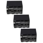 3x Battery replaces Grundig BP-10, BP-9, BP-8 - 7800mAh, 7.4V, Li-Ion