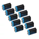 VHBW 9V Block Battery Daitem BATV13 - 1000 mAh 9 V Li-Ion + Micro USB Port