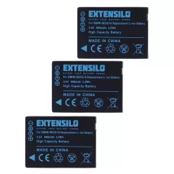 VHBW Camera Battery BP-DC7, BP-DC7E - 890 mAh 3.6 V Li-Ion