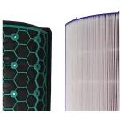 VHBW Air Purifier Filter Set Dyson 968707-04, 968707-05 - HEPA filter, activated carbon filter
