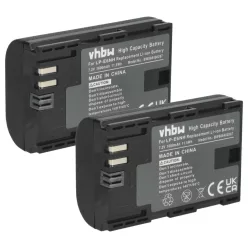 VHBW Akku Canon LP-E6, LP-E6NH - 1600 mAh 7,2 V Li-Ion