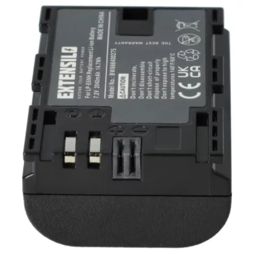 VHBW Kamera Akku LP-E6, LP-E6NH - 2040 mAh 7,2 V Li-Ion