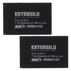 VHBW Camera Battery LP-E12 - 820 mAh 7.4 V Li-Ion