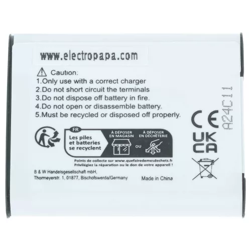 VHBW Battery Olympus Li-92B, Li-90B - 1050 mAh 3.7 V Li-Ion