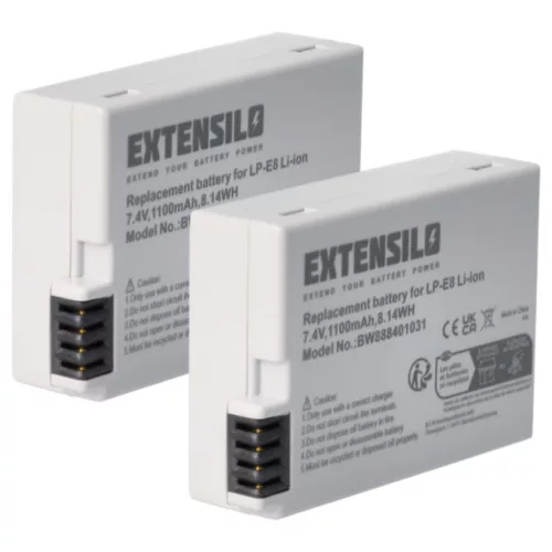 VHBW Kamera Akku LP-E8 - 1100 mAh 7,4 V Li-Ion