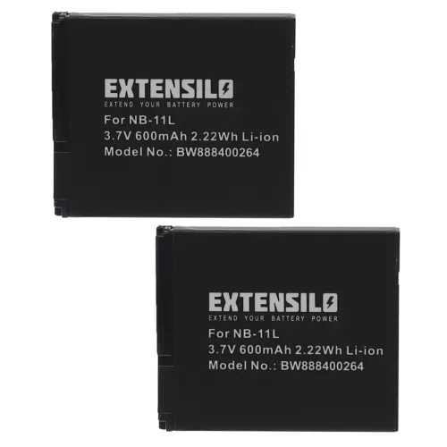 VHBW Kamera Akku NB-11LH, NB-11L - 600 mAh 3,7 V Li-Ion