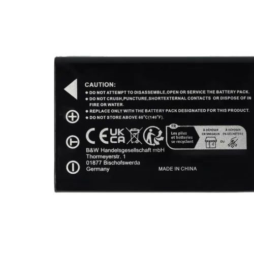 VHBW Battery for Aiptek ZPT-PM18 - 1800 mAh 3.7 V Li-Ion