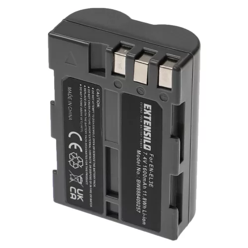 VHBW Camera Battery EN-EL3e - 1600 mAh 7.4 V Li-Ion