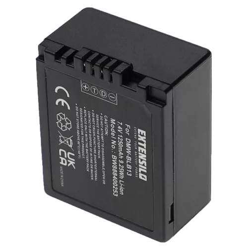 VHBW Battery Panasonic DMW-BLB13, DMW-BLB13E, DMW-BLB13GK, DMW-BLB13PP - 1250 mAh 7.4 V Li-Ion