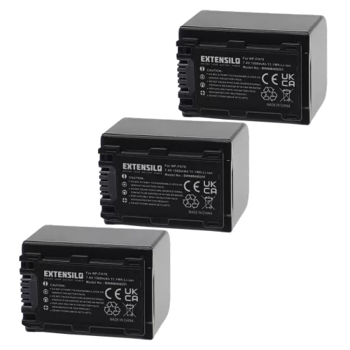 VHBW Kamera Akku NP-FH70 - 1500 mAh 7,4 V Li-Ion