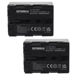   VHBW Battery Sony NP-FM55H, NP-FM91, NP-FM90, NP-FM70, NP-FM50, NP-FM30 - 3200 mAh 7.4 V Li-Ion