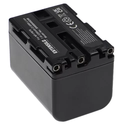 VHBW Battery Sony NP-FM55H, NP-FM91, NP-FM90, NP-FM70, NP-FM50, NP-FM30 - 3200 mAh 7.4 V Li-Ion