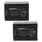 2x Akku ersetzt Sony NP-FV50, NP-FH71, NP-FV100, NP-FV70, NP-FH100, NP-FH50 - 1640mAh, 7.2V, Li-Ion