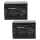 2x Akku ersetzt Sony NP-FV50, NP-FH71, NP-FV100, NP-FV70, NP-FH100, NP-FH50 - 1640mAh, 7.2V, Li-Ion