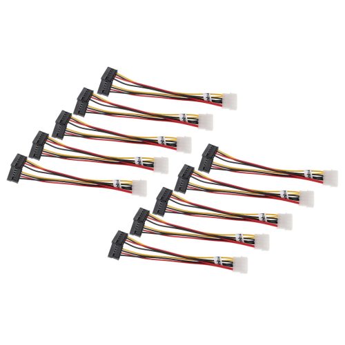 VHBW Stromkabel 10x Y Power Kabel - 19,5 cm