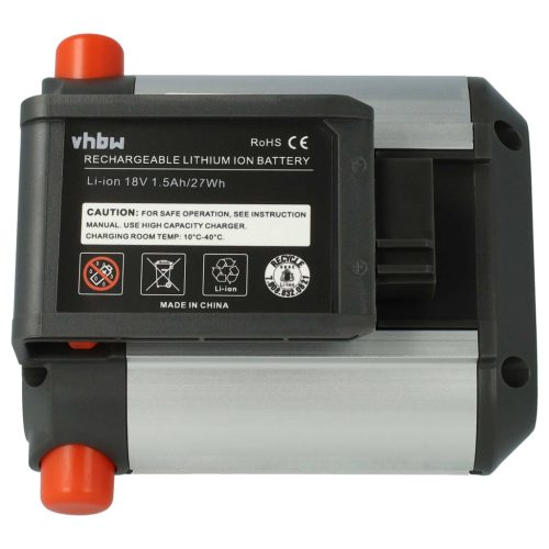 VHBW Battery Gardena BLi-18, 9839-20, 9840-20 - 1500 mAh 18 V Li-Ion