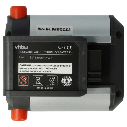 VHBW Battery Gardena BLi-18, 9839-20, 9840-20 - 1500 mAh 18 V Li-Ion